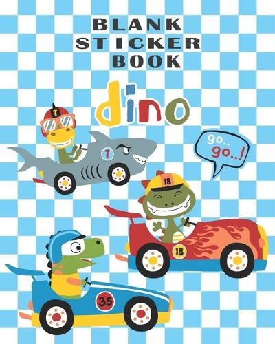 BLANK STICKER BOOK dino