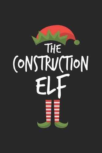Funny Construction Elf Christmas Notebook Gift
