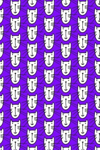 Bullet Journal Notebook for Cat Lovers Smiley Cats Pattern 7