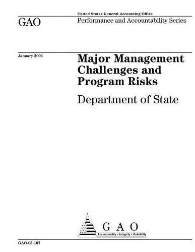 Gao-03-107: Major Management Challenges and Program Risks: Department of State