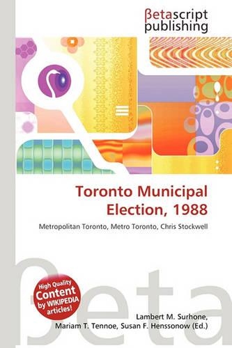 Toronto Municipal Election, 1988