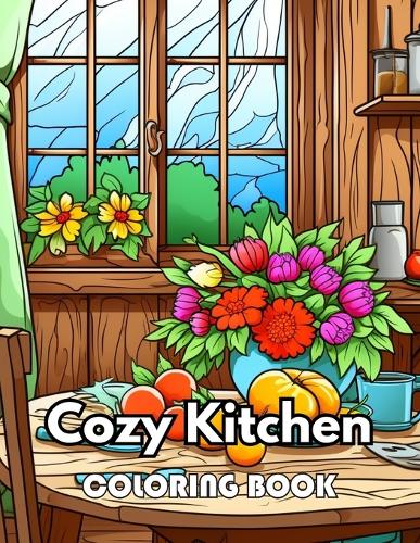 Cozy Kitchen Coloring Book