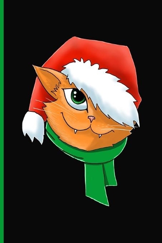 Santa Cat Lined Christmas Notebook