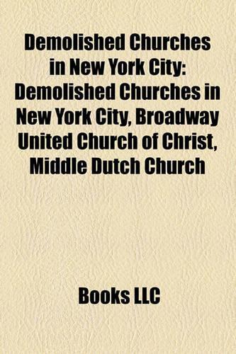 Demolished Churches in New York City