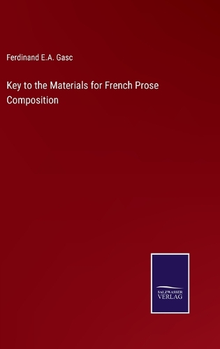 Key to the Materials for French Prose Composition