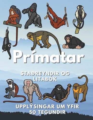 Staðreyndir um Prímata og litabók