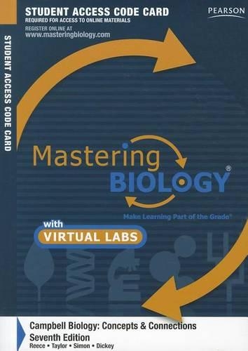 MasteringBiology with MasteringBiology Virtual Lab Full Suite -- Standalone Access Card -- for Campbell Biology