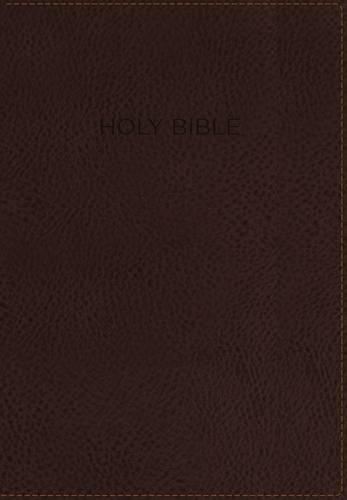KJV, Foundation Study Bible, Leathersoft, Brown, Thumb Indexed, Red Letter