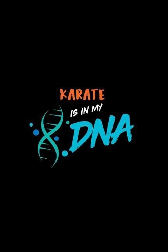 Karate Is in My DNA: A 6x9 Inch Quad Rule Graph Paper (4x4 Inch Squares) Composition Notebook Journal with 120 Blank Lined Pages