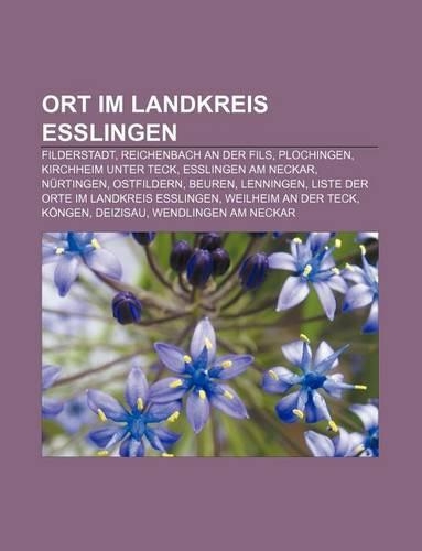 Ort Im Landkreis Esslingen: Filderstadt, Reichenbach an Der Fils, Plochingen, Kirchheim Unter Teck, Esslingen Am Neckar, Nurtingen, Ostfildern(German)