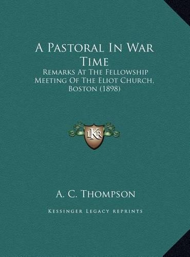 A Pastoral In War Time