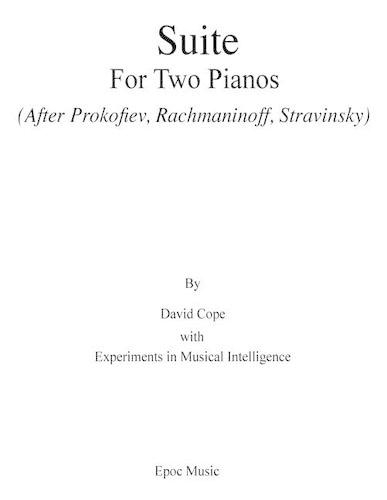 Suite for Two Pianos (After Rachmaninoff): (Prokofiev, Rachmaninoff, Stravinsky)(English)