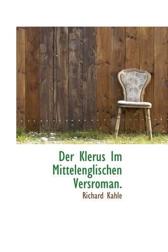 Der Klerus Im Mittelenglischen Versroman.: (English)