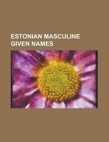 Estonian Masculine Given Names