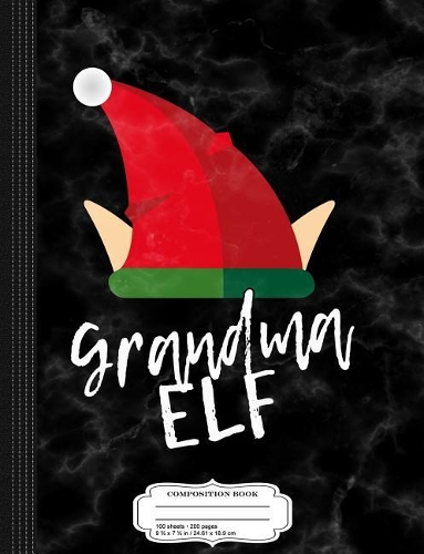 Grandma Elf Christmas Composition Notebook