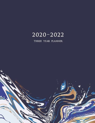 2020-2022 Three Year Planner: 36-Month Schedule Organizer 8.5 x 11 Marble Cover (Volume 3)
