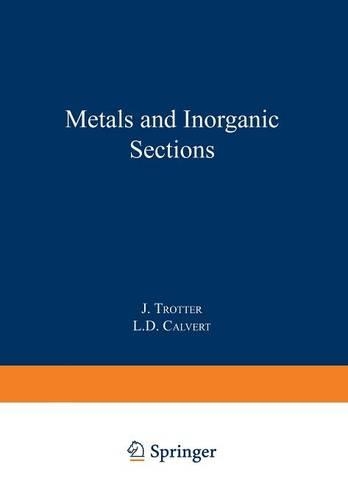 Metals and Inorganic Sections