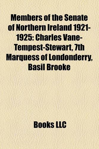 Members of the Senate of Northern Ireland 1921-1925