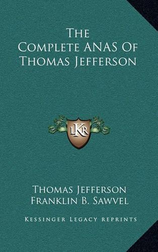 Complete ANAS Of Thomas Jefferson