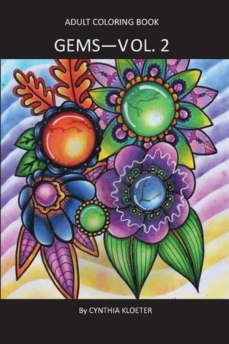 Adult Coloring Book - Gems