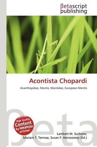Acontista Chopardi