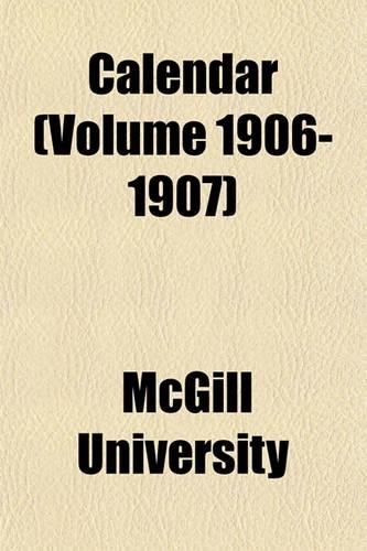 Calendar (Volume 1906-1907)
