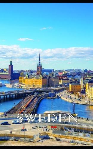 Sweden Note Monthly 2020 Planner 12 Month Calendar