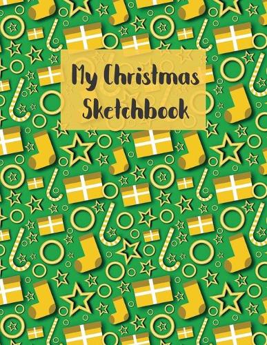 Sketchbook For Kids: Christmas themed sketchbook, 8.5 x 11, 108 pages, blank paper for sketching, doodling or drawing(3 Sketchbooks for Kids)