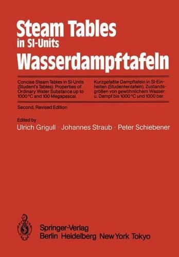 Steam Tables in Si-Units / Wasserdampftafeln