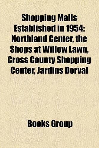Shopping Malls Established in 1954