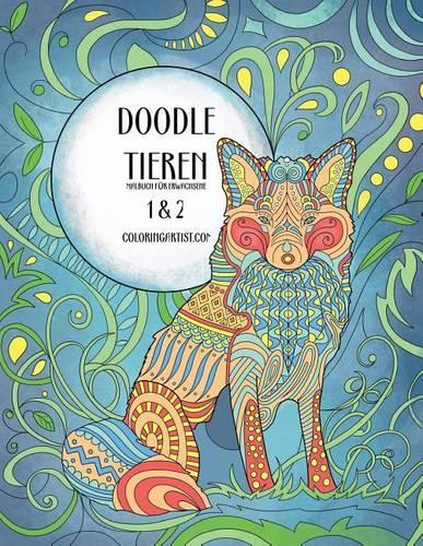 Doodle Tieren Malbuch für Erwachsene 1 & 2