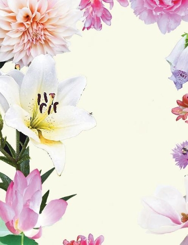 Flowery Border Notebook Journal