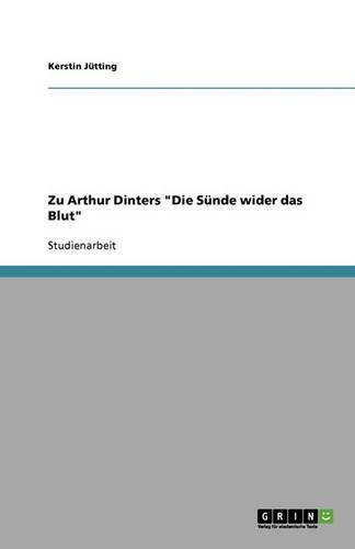 Zu Arthur Dinters 