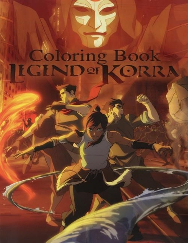 The Legend of Korra Coloring Book: One of the Best Coloring Book for Kids and Adults, Mini Coloring Book for Little Kids, Activity Book for All Family Members