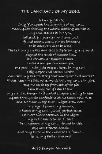 The Language Of My Soul