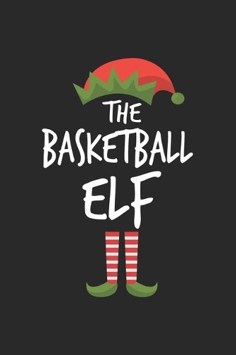 Funny Basketball Elf Christmas Notebook Gift