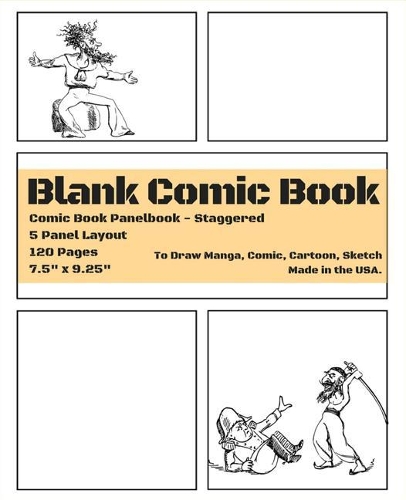 Blank Comic Book: 7.5" X 9.25," 120 Pages, Comic Panel, Draw Your Own Comics, Idea and Design Sketchbook for Artists of All Levels - Vol2