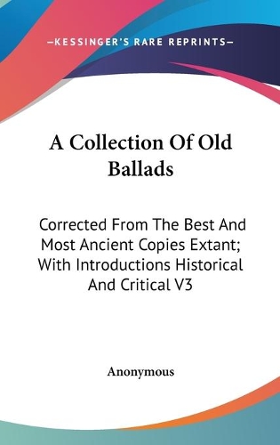 A Collection Of Old Ballads