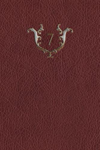 Monogram "7" Any Day Planner Notebook: (7 Monogram Red 150 Planner)