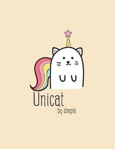 Unicat: I'm a Unicorn Cover and Dot Graph Line Sketch Pages, Extra Large (8.5 X 11) Inches, 110 Pages, White Paper, Sketch, Draw and Paint