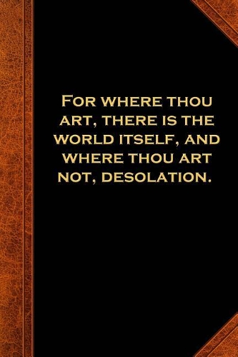 2019 Daily Planner Shakespeare Quote Where Thou Art 384 Pages