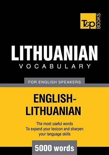 T&p English-Lithuanian Vocabulary 5000 Words