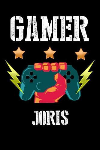 Gamer Joris: Liniertes Notizbuch für deinen Vornamen