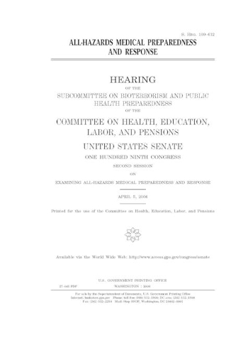 All-hazards medical preparedness and response