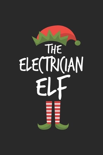Funny Electrician Elf Christmas Notebook Gift