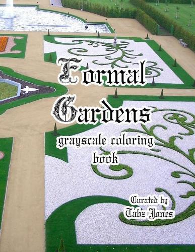 Formal Gardens Grayscale Coloring Book