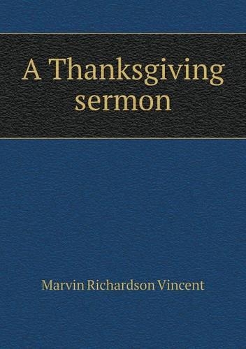 A Thanksgiving sermon: (English)