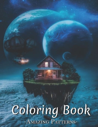 Color Animals Coloring Book: Perfectly Portable Pages, High-Quality, Easy To Take Along Everywhere Gift For Stress Relief Coloring ( Sweet-Wood-House-in-Space Coloring Books )
