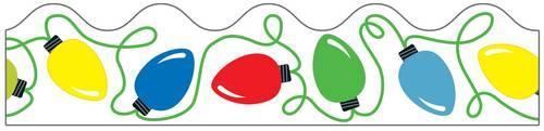 Holiday Lights Scalloped Borders