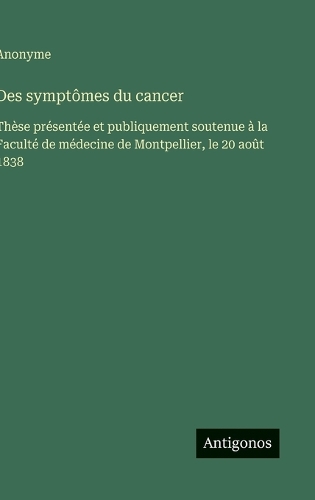 Des symptômes du cancer
